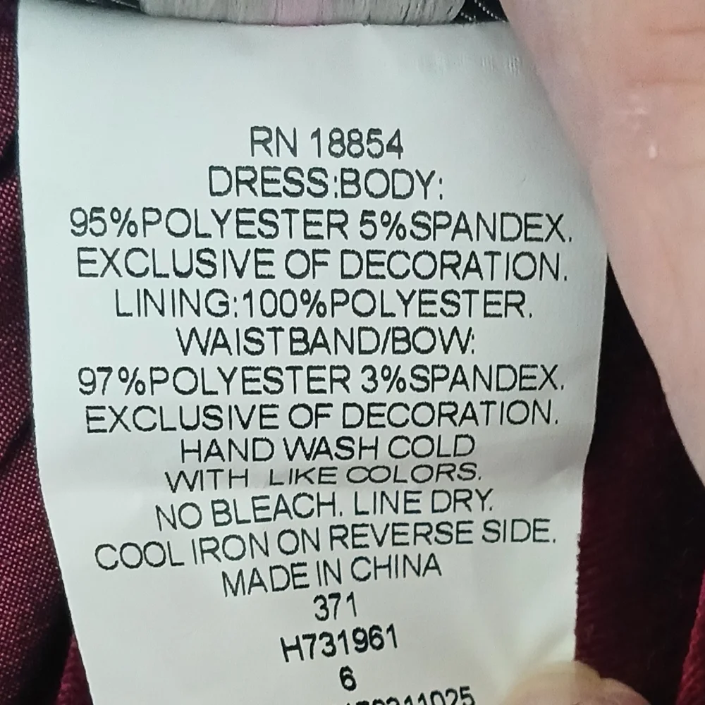 Rare Editions Girl's Holiday Dress With Sash And Cap Sleeves Size 6 - Picture 6 of 12